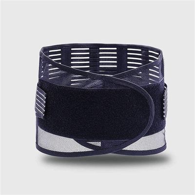 Lumbar Support Belt Adjustable Lower Back Brace,Improves Posture Unisex Lumbar Support Belt Breathable Mesh Panels Pain Relief and Injury Prevention Back Braces (Color : Black, Size : Large)