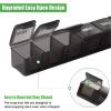 2 Pack Weekly Pill Organizer, Large 7 Day Pill Case, Daily Vitamin Case Medicine Box, AM/PM Pill Containers for Medicine Supplements Fish OilWhite & Black view 3