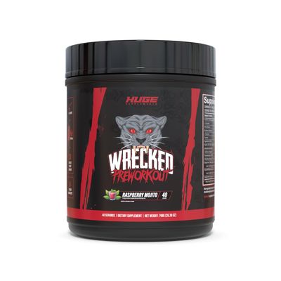 Wrecked Pre Workout, Advanced Formula, Boosts Energy, Focus, Pumps & Performance, 10g L-Citrulline, 6.4g Beta Alanine, 5g Tyrosine, 1g Alpha GPC, 375mg Fast-Acting Caffeine & More