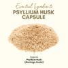 Organic Psyllium Husk Capsules 750 mg, Natural Fiber Supplement for Gut Health* - Alternative to Psyllium Husk Powder, Zealthy Life, 250 Capsules view 4