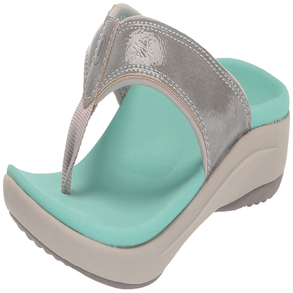 REVITALIGN Women's Yumi Orthotic Sandal Grey 10 Medium