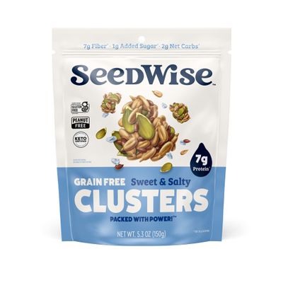 Ozery Bakery Super Seed Crunch Clusters, Sweet and Salty, Plant Based, Vegan, Keto Snack, 5.3 Ounce (Pack of 3)