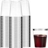 Nicole Fantini 10 Oz disposable Fancy Silver Rim Clear hard Plastic Tumblers/Cups, 16CT/Pack for Wedding,Elegant Party & All Occasions.:16CT view 3