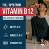 BioActive Vitamin B12 - 5000 mcg, Contains 3 BioActive Forms B12 Plus Methylfolate Cofactor - Methyl B12, Adenosyl B12 & Hydroxy B12 | Supports Energy, Metabolism & Mood | Vegan, Non-GMO (60 Servings) view 2