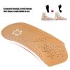 3/4 Insole Leather Insole, Orthotic Arch Support Shoe Inserts Insoles,for Plantar Fasciitis Arch Support for Flat Feet and Running,for Flat Feet,Feet Pain,Plantar Fasciitis(41/42-Brownish Yellow) view 2