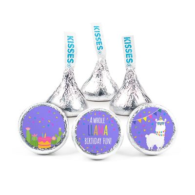 324ct Llama Themed Kid's Birthday Party Favors Stickers for Kisses Party Supplies - DIY - Candy Not Included
