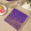 100PCS Purple Cocktail Napkins Gold Dot Paper Dinner Napkins Disposable for Birthday Anniversary Wedding Mardi Gras Party Supplies view 2