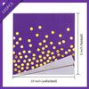 100PCS Purple Cocktail Napkins Gold Dot Paper Dinner Napkins Disposable for Birthday Anniversary Wedding Mardi Gras Party Supplies view 3