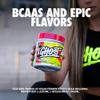 GHOST BCAA Powder Amino Acids Supplement, Lemon Crush - 30 Servings - Sugar-Free Intra, Post & Pre Workout Amino Powder & Recovery Drink, 7G BCAA view 2