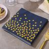 100PCS Blue Party Napkins Gold Dot Cocktail Paper Napkins Beverage Napkin for Birthday Wedding Dinner Disposable Supplies view 2