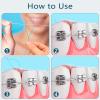 Floss Threaders, Deep Clean Dental Floss Threader for Braces, Bridges, and Implants 200PCS(4Pack),Blue view 4
