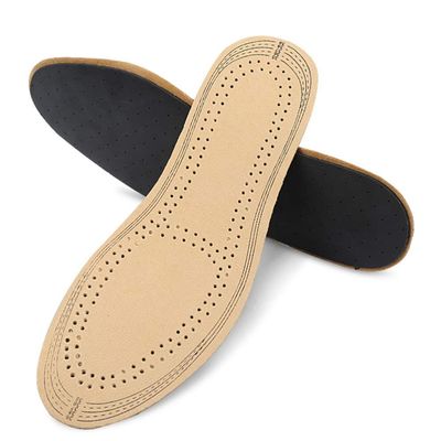 1pair Leather Shoes Insoles Sports Insoles Insert Leather Insoles for Women Breathable Sports Arch Support Shoe Insert Ultra Thin Insoles Shoe Insole Absorbing Sponge Man Damping