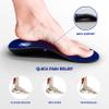 Pure Stride Bold Professional Full Length Orthotics - Shoe Support for Metatarsals, High Arch, Flat Feet - Pain Relief for Plantar Fasciitis, Arch, Heel - 1 Pair, Men's 13-13.5, Bold Blue view 3
