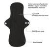 Asenappy Reusable Menstrual Pads - Bamboo Charcoal Menstrual Heavy Incontinence Pads |Sanitary Pads - Pack of 5, 1 Cloth Mini Wet Bag view 3