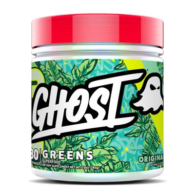 GHOST Greens Powder, Original - 30 Servings - 19 Superfood Greens & Reds Powder, Fruits, Vegetables, Spirulina, & Chlorella, Prebiotics, 10 Billion CFU Probiotic & Digestive Enzymes - Gluten-Free