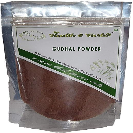 SEASOL Health & Herbs 100% Pure & Natural Gudhal Phool Powder - Jaswand - Hibiscus Rosa Sinensis - Hibicus Flower Powder (200g)