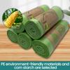 Compostable Trash Bags - Vedein 13 Gallon Tall Kitchen Garbage Bags 75 Count Unscented Trash Can Liners 50 Liter Medium Wastebasket Bags for Bathroom Home Bedroom Office Garbage Can (5Rolls/Green) view 2