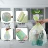 Compostable Trash Bags - Vedein 13 Gallon Tall Kitchen Garbage Bags 75 Count Unscented Trash Can Liners 50 Liter Medium Wastebasket Bags for Bathroom Home Bedroom Office Garbage Can (5Rolls/Green) view 4