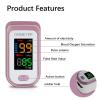 Pulse Oximeter Fingertip, Blood Oxygen Saturation Monitor with Large LED Display, Heart Rate Monitor for Adults, Fingertip Pulse Oximetr, with Lanyard (Rose Gold) view 4