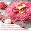Outus 1lb Pink Crinkle Paper Filler Shredded Paper for Gift Baskets Valentine's Day Basket Stuffers Tissue Grass for Wedding Birthday Wrapping Boxes Bags view 4