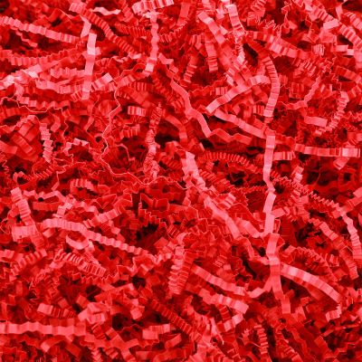 Outus 0.5LB Red Crinkle Cut Paper Shred Filler Shredded Paper for Gift Box Gift Basket Bag Filler Red Grass Tissue Cushion Stuffing for Valentines Christmas Holiday Packaging Wrapping