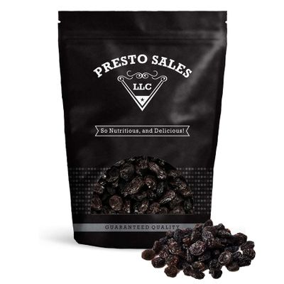 Raisins, Jumbo Flame, Packaged in a 1 lb. (16 oz.) resealable pouch bag, USA, Great trace mineral, boron, in the diet, Vegan, No Added Sugar, Energy Boost snack, Luscious, Kids and Adults, Seedless by Presto Sales LLC