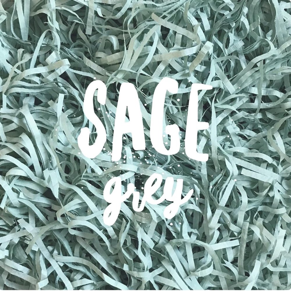 Inside My Nest Sage Green Shredded Tissue Paper Shred Box Filler Hamper Gift Basket Acid-free Colorfast (200g)