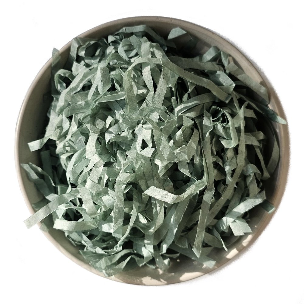 Inside My Nest Sage Green Shredded Tissue Paper Shred Box Filler Hamper Gift Basket Acid-free Colorfast (60g)