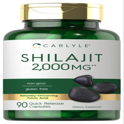 Carlyle Shilajit Capsules | 90 Count | Non-GMO and Gluten Free Supplement