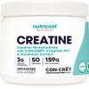 Nutricost Creatine Monohydrate Powder for Women, Micronized, Unflavored, 50 Servings - Vegetarian, Non-GMO, Gluten Free view 1