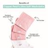 Copper Pearl 6 Ultra Soft Baby Bath Washcloths Premium Large Soft Sesame Scribbles 11" x 11" Towels view 2