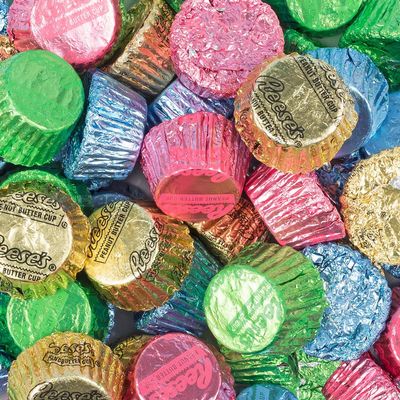 4lb Easter Candy Peanut Butter Cups Spring Mix Miniatures (Approximately 200 Pcs) Easter Egg Filler - Mother's Day Candy - Church Bulk Candy