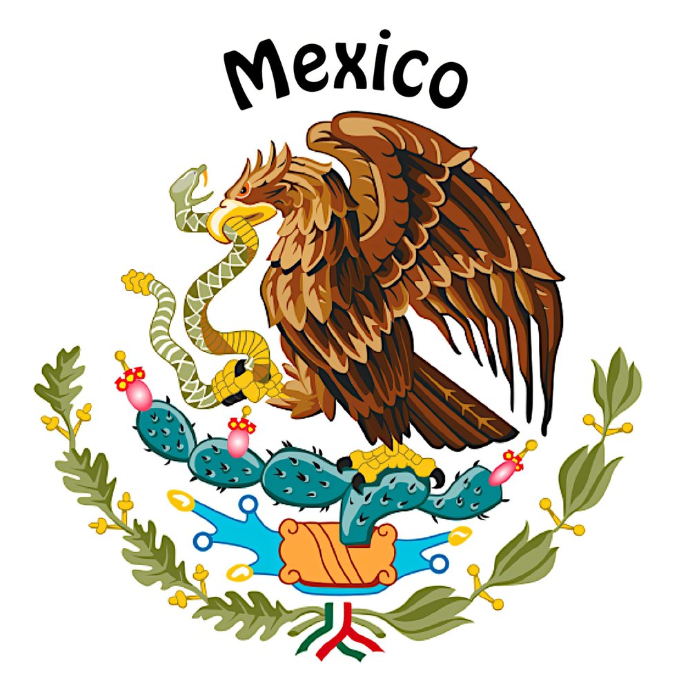1/2 Sheet - Mexico Eagle Birthday - D24499-2D Edible Cake Cupcake Party Topper
