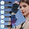 2 Pairs Copper Arthritis Gloves for Women Men, Compression Gloves with Adjust Strap for Arthritis, Wrist Support, Hand Pain, Fingerless Computer Typing Gloves for Carpal Tunnel, RSI (Large/X-Large) view 2