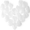 10 PCS Heart Clear Crystal Thicken Love Hearts Shaped Healing Crystals Natural Stones Palm Real Gemstones Set Reiki Energy Balancing Carved Palm Worry Stone Meditation Bulk Love Gift view 3