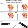 Hion 8 Pcs Ear Wax Removal Kit,Professional Double-Headed Ear Pick Earwax Removal Tools,316L Stainless Steel Ear Cleaner Curette with Cleaning Brush and Storage Box,Suit for Kid Adult(Silver) view 4