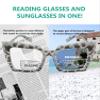Eyekepper Transition Photochromic Bifocal Readers Reading Glasses for Women Oversized Grey/Tortoise +1.0 view 4