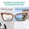 Eyekepper Transition Photochromic Bifocal Readers Reading Glasses for Women Oversized Brown/Tortoise +1.5 view 4