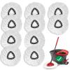10 PCS Spin Mop Replacement Head,100% Microfiber Mop Heads Replacements Compatible with Cedar Easywring 1-Tank System, 360 Degree Round Spin Mop Replacement Head for Easy House Cleaning Floor Mopping view 1