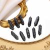 10 PCS Labradorite Healing Crystals Wands Polished Tumbled Stones Bulk Natural Hexagonal Pointed Reiki Energy Balancing Meditation Therapy Chakra Wand Set view 3