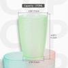 Ottdien Unbreakable Plastic Drinking Glasses Set of 4, Plastic Tumblers Cups Reusable, Colorful BPA Free Dishwasher Safe, Water Juice Cups Gifts 12oz view 3