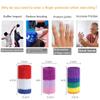10 Pcs Finger Sleeves for Sports, Thumb Splint Brace Support Breathable Compression Protector for Trigger Finger, Arthritis, Basketball, Volleyball, Tennis, Badminton (Rainbow) view 4
