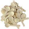 200pcs 4 inch Mini Wooden Spoons, Biodegradable Compostable Birchwood, Food Grade Disposable Spoons Disposable Wooden Cutlery for Parties, Weddings, Camping. view 1