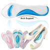 Bellcon Silicone Gel Self-Adhesive Shoes Inserts for Women Sandals Arch Support Shoe Insoles for High Heels and Peep Toes Gel Inserts for Flat Feet Pains Relief Plantar Fasciitis, 3 Pairs view 2