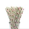 200 Pcs Disposable Straws, Party Straws, Biodegradable Paper Straws for Juices, Shakes, Smoothies, Birthday Party Baby Shower Supplies (Pineapple/Flamingo) view 1