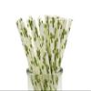 200 Pcs Disposable Straws, Party Straws, Biodegradable Paper Straws for Juices, Shakes, Smoothies, Birthday Party Baby Shower Supplies (Cactus) view 1