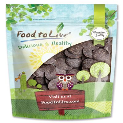 Food to Live Cacao Paste Wafers, 1 Pound - Premium Raw Cacao Liquor, Pure, Unsweetened, Vegan, Bulk. Rich in Antioxidants, Essential Minerals. Perfect for Homemade Desserts, Chocolate Bars