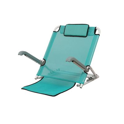 YYDX Portable Lifting Backrest, Leisure Floor Grass Beach Backrest, Adjustable Back with Armrests, Foldable Stainless Steel Back Support,Green