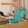 YYDX Portable Lifting Backrest, Leisure Floor Grass Beach Backrest, Adjustable Back with Armrests, Foldable Stainless Steel Back Support,Black view 4