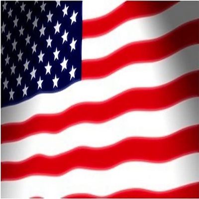 1/2 Sheet - American Waving Flag Birthday - D4042-2D Edible Cake Cupcake Party Topper